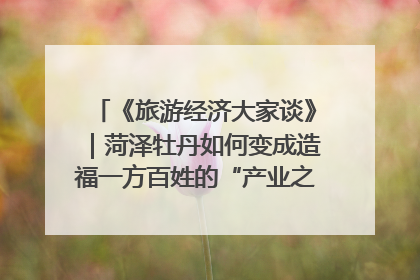 《旅游经济大家谈》｜菏泽牡丹如何变成造福一方百姓的“产业之花”“富民之花”？