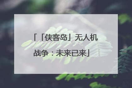 「侠客岛」无人机战争:未来已来