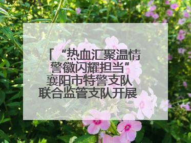 “热血汇聚温情 警徽闪耀担当” 襄阳市特警支队联合监管支队开展无偿献血活动