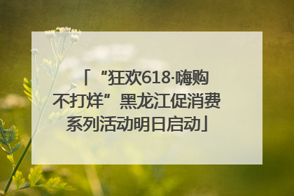 “狂欢618·嗨购不打烊”黑龙江促消费系列活动明日启动