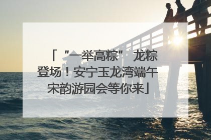 “一举高粽” 龙粽登场！安宁玉龙湾端午宋韵游园会等你来