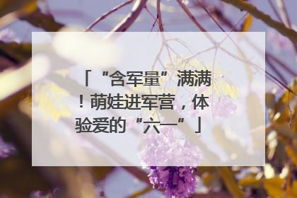“含军量”满满！萌娃进军营，体验爱的“六一”