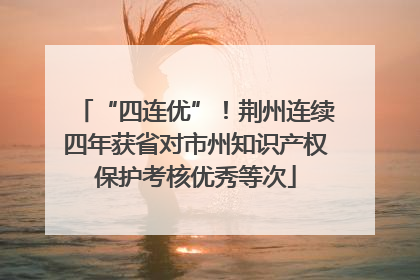 “四连优”！荆州连续四年获省对市州知识产权保护考核优秀等次