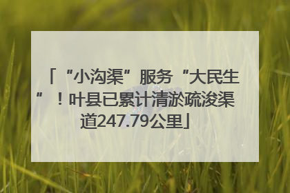 “小沟渠”服务“大民生”！叶县已累计清淤疏浚渠道247.79公里