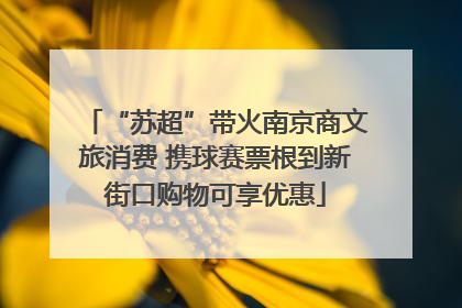 “苏超”带火南京商文旅消费 携球赛票根到新街口购物可享优惠