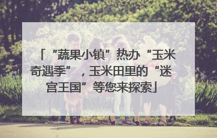 “蔬果小镇”热办“玉米奇遇季”，玉米田里的“迷宫王国”等您来探索