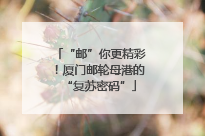 “邮”你更精彩！厦门邮轮母港的“复苏密码”