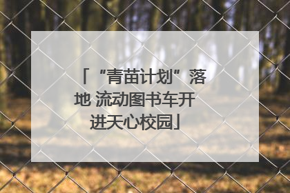 “青苗计划”落地 流动图书车开进天心校园