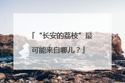 “长安的荔枝”最可能来自哪儿？