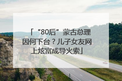 “80后”蒙古总理因何下台？儿子女友网上炫富成导火索