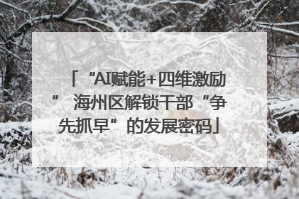 “AI赋能+四维激励” 海州区解锁干部“争先抓早”的发展密码