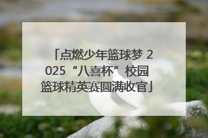 点燃少年篮球梦 2025“八喜杯”校园篮球精英赛圆满收官