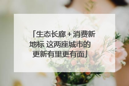 生态长廊＋消费新地标 这两座城市的更新有里更有面