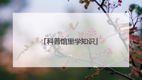 科普馆里学知识