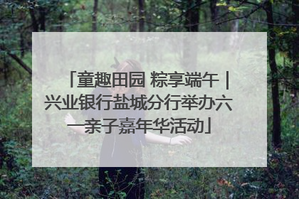 童趣田园 粽享端午｜兴业银行盐城分行举办六一亲子嘉年华活动