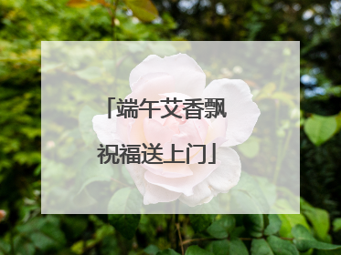 端午艾香飘 祝福送上门