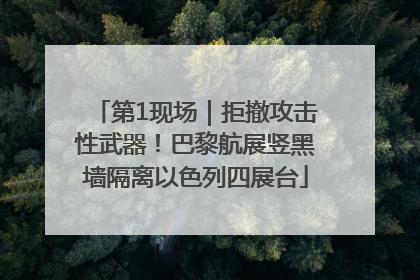 第1现场｜拒撤攻击性武器！巴黎航展竖黑墙隔离以色列四展台