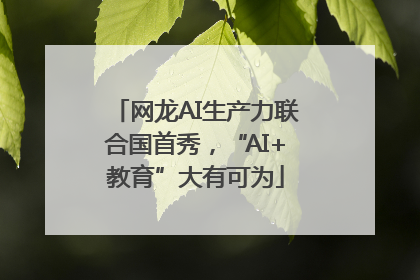 网龙AI生产力联合国首秀，“AI+教育”大有可为