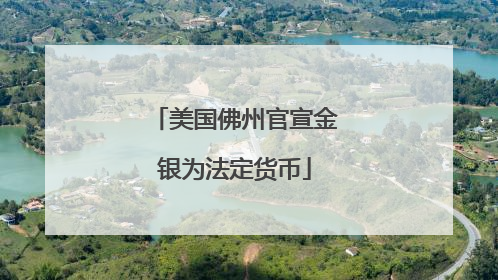 美国佛州官宣金银为法定货币