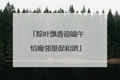 粽叶飘香迎端午 情暖邻里促和谐