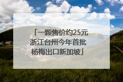 一颗售价约25元 浙江台州今年首批杨梅出口新加坡
