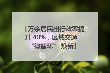 万余居民出行效率提升 40%，区域交通 “微循环” 焕新