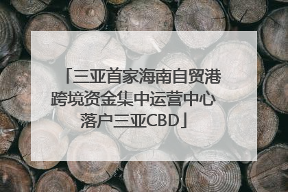 三亚首家海南自贸港跨境资金集中运营中心落户三亚CBD