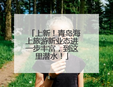上新！青岛海上旅游新业态进一步丰富，到这里潜水！