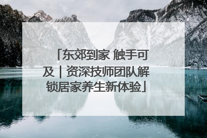 东郊到家 触手可及｜资深技师团队解锁居家养生新体验