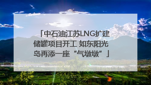 中石油江苏LNG扩建储罐项目开工 如东阳光岛再添一座“气墩墩”