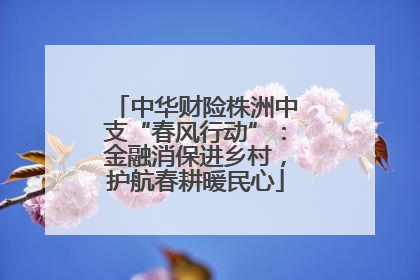 中华财险株洲中支“春风行动”：金融消保进乡村，护航春耕暖民心