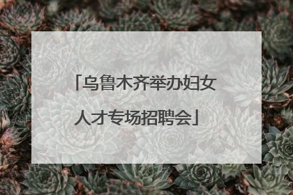 乌鲁木齐举办妇女人才专场招聘会