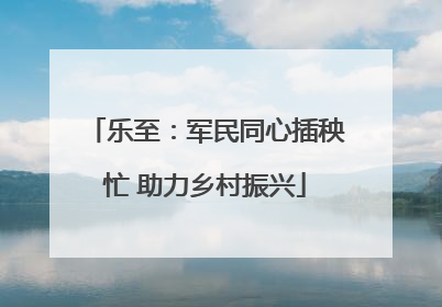 乐至：军民同心插秧忙 助力乡村振兴