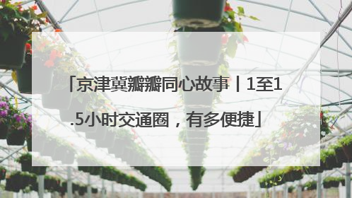 京津冀瓣瓣同心故事丨1至1.5小时交通圈，有多便捷