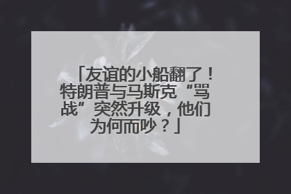 友谊的小船翻了！特朗普与马斯克“骂战”突然升级，他们为何而吵？