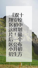 双十翔安校区初中这样划片！最后一个区公布小升初招生方案