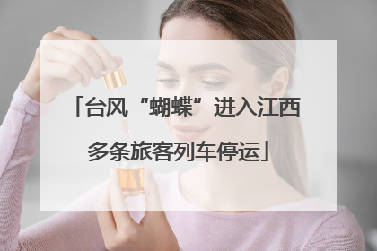台风“蝴蝶”进入江西 多条旅客列车停运