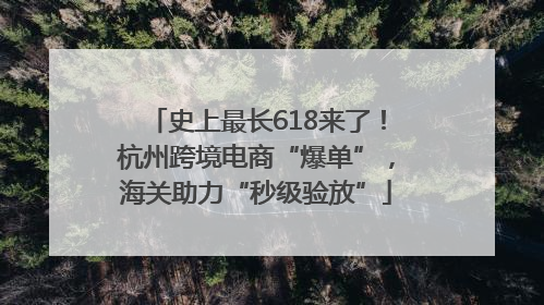 史上最长618来了！杭州跨境电商“爆单”，海关助力“秒级验放”