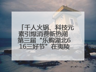 千人火锅、科技元素引爆消费新热潮 第三届“乐购湖北616三好节”在夷陵区盛大启幕