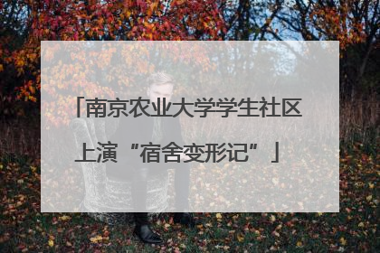 南京农业大学学生社区上演“宿舍变形记”
