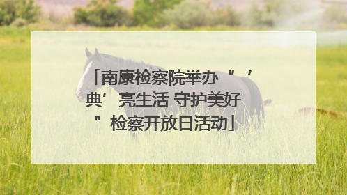南康检察院举办“‘典’亮生活 守护美好”检察开放日活动