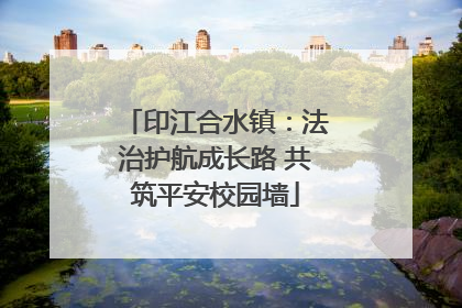 印江合水镇：法治护航成长路 共筑平安校园墙