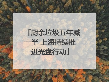 厨余垃圾五年减一半 上海持续推进光盘行动