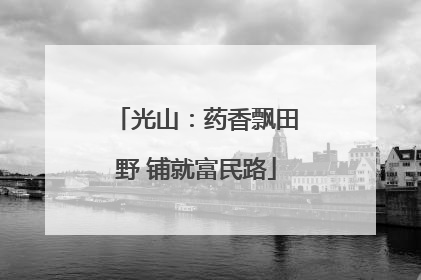 光山：药香飘田野 铺就富民路