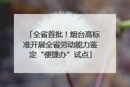 全省首批！烟台高标准开展全省劳动能力鉴定“便捷办”试点