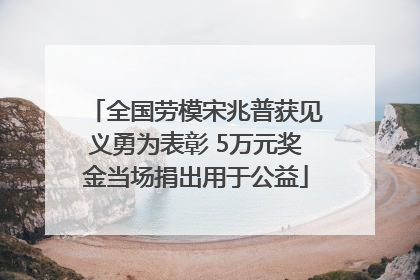 全国劳模宋兆普获见义勇为表彰 5万元奖金当场捐出用于公益