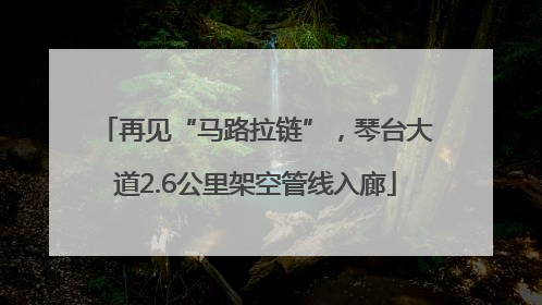 再见“马路拉链”，琴台大道2.6公里架空管线入廊
