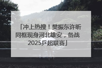 冲上热搜！樊振东许昕同框现身河北雄安，备战2025乒超联赛
