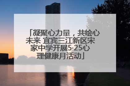 凝聚心力量，共绘心未来 宜宾三江新区宋家中学开展5·25心理健康月活动
