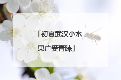 初夏武汉小水果广受青睐